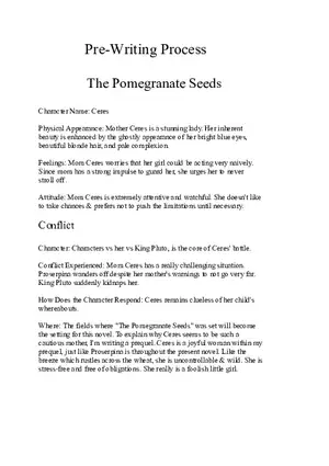 The Pomegranate Seeds