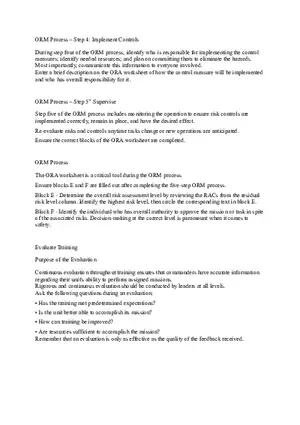 Training Sgt's Course Part 3