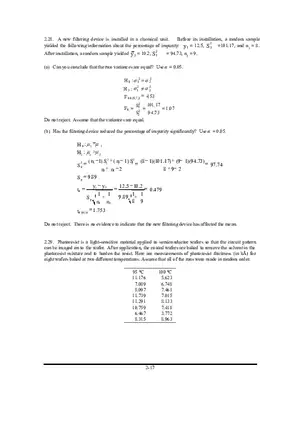 Solutions Manual for Design and Analysis of Experiments Part 2