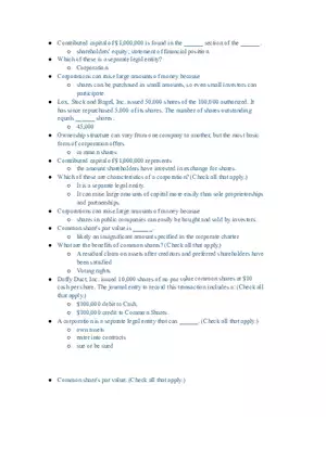 Corporate Finance and Accounting Principles Answers