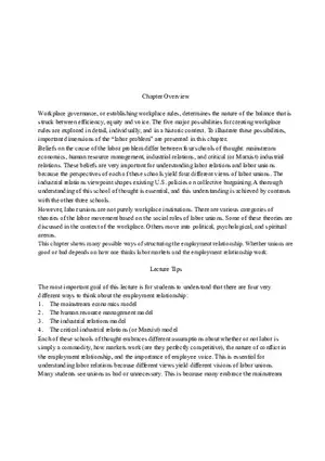 Labor Relations Striking a Balance