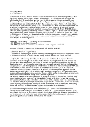 Rent the Runway - Case Study