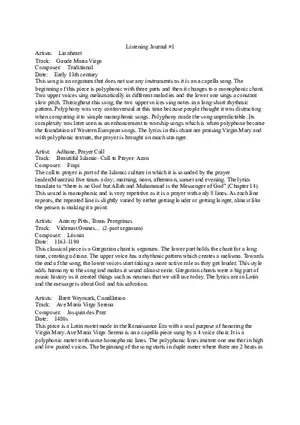 A Comparative Study of Polyphony and Monophony in Religious Chant Traditions