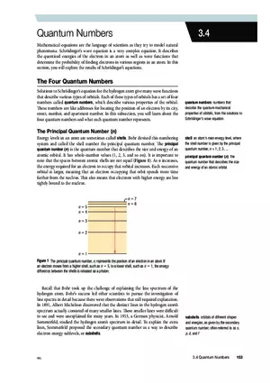 3.4 Quantum Numbers