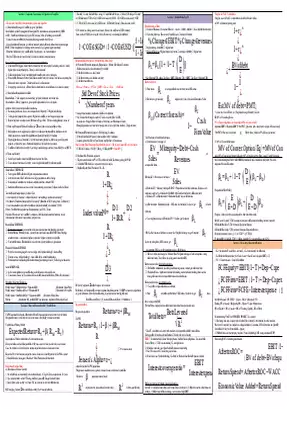Corporate Finance Ultimate Cheat Sheet