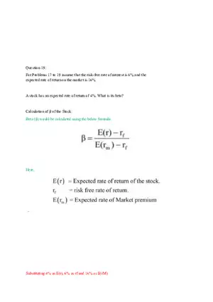 Capital Asset Pricing Model (Part 4)