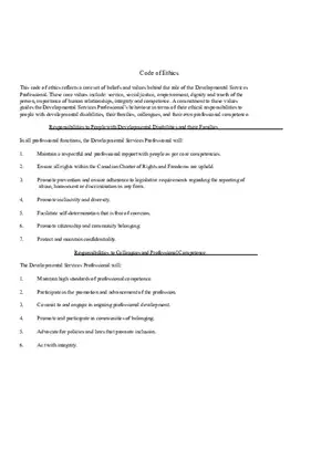 Code of Ethics