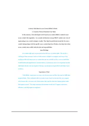 Role-Based Access Control (RBAC) Matrix