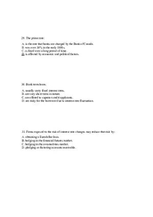 Sources of Short-Term Financing Answer Key 2
