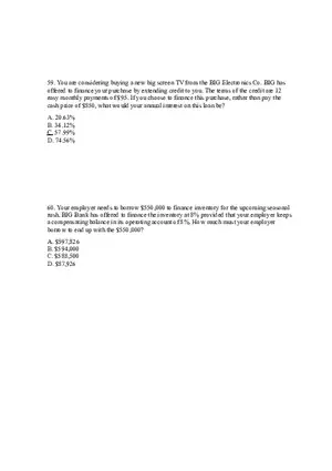 Sources of Short-Term Financing Answer Key 3