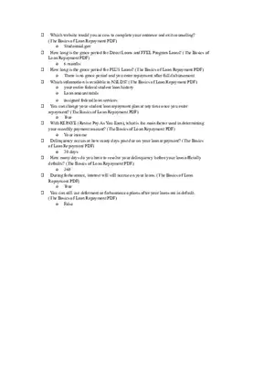 Finacial Aid Study Guide