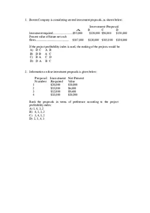 Project Profitability