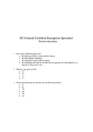 EC-Council Certified Encryption Specialist