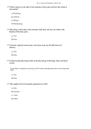 Anatomy And Physiology