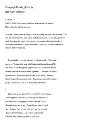 Sentence Building Pretest Ch3