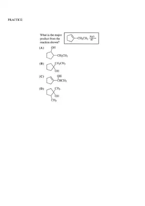 Organic Chemistry Test Part 4