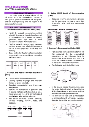 Chapter 2 Communication Models