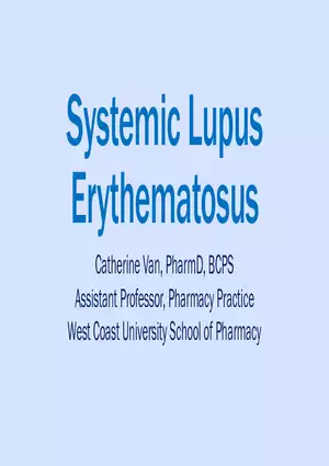 Systemic Lupus Erythematosus