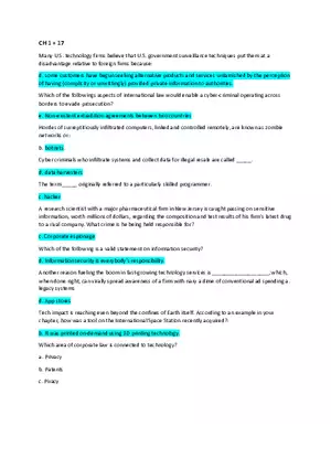 Exam MIS Ch.1 + 17