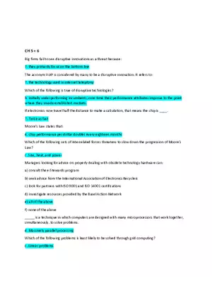 Exam MIS Ch. 5 + 6