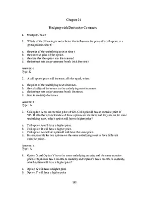 Chapter 24 Hedging with Derivative Contracts