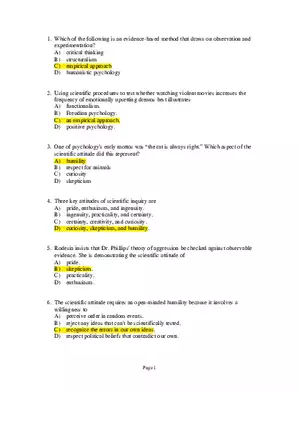 Psychology Module 1 Part 1