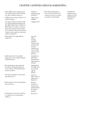 Chapter 8 Digital Marketing Answers