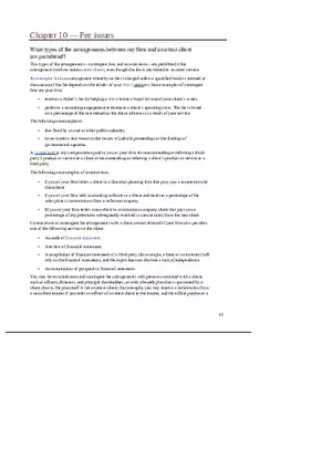Chapter 10 Fee Issues