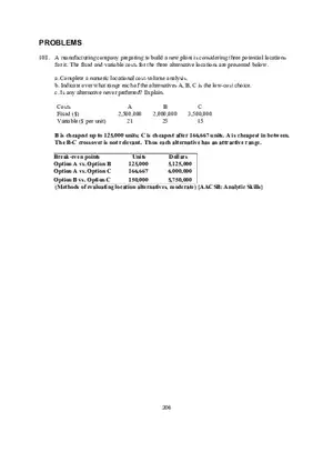Chapter 8 Location Strategies Problems
