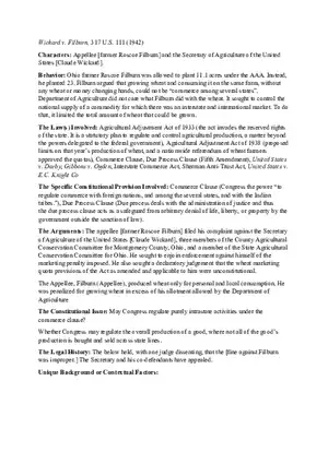 Wickard v. Filburn