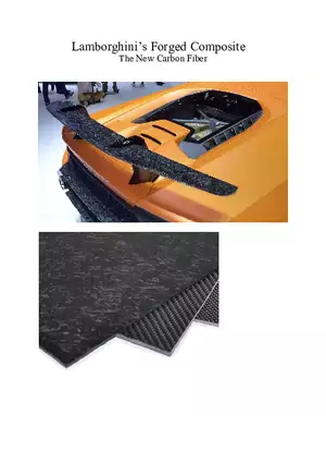 Lamborghini’s Forged Carbon Fiber