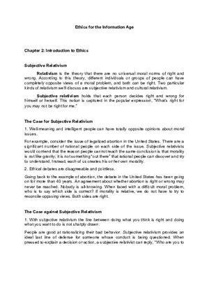 Subjective Relativism