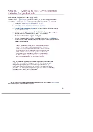 Chapter 3 Applying the Rules Covered Members and Other Firm Professionals