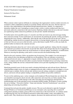 Proposal Virtualization Assignment