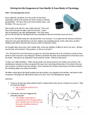 Driving Can Be Dangerous to Your Health  A Case Study in Physiology