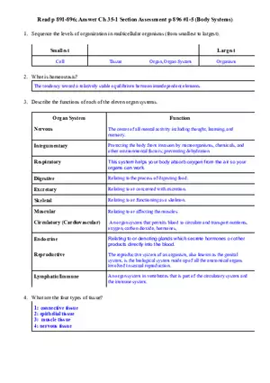 Section 35 1 Human Body Systems Answer Key
