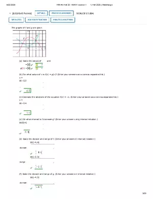 Webassign Calculus 1 Answers