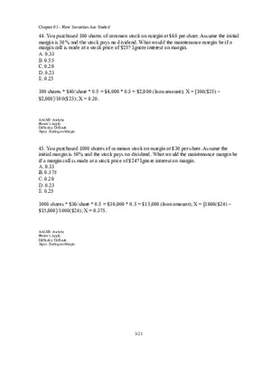 Chapter 03 How Securities Are Traded Answer Key Part 3