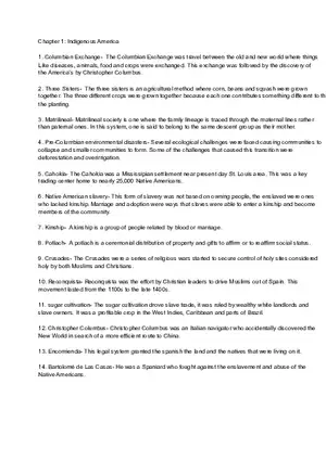 Chapter 1 Indigenous America