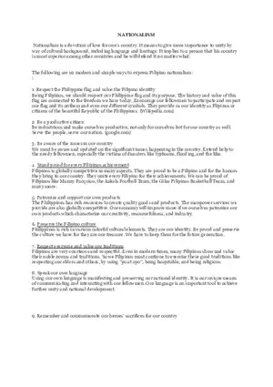 Nationalism and Patriotism