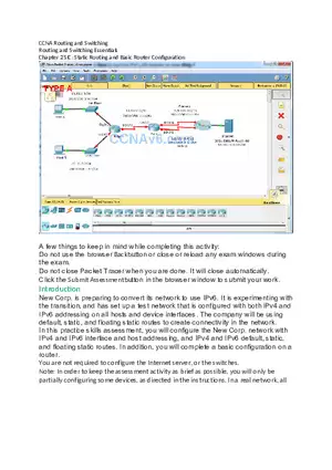 Static Routing and Basic Router Configuration