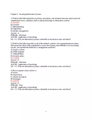 Chapter 8 Securing Information Systems