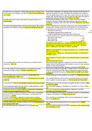 Accounting Final Exam Study Guide