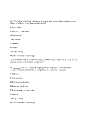 Chapter 1 Business Information Systems in Your Career Part 3