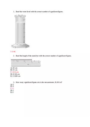 Read the Water Level with the Correct Number of Significant Figures