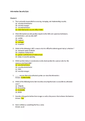 Information Security Quiz