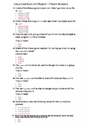Linux Essentials 2.0 Chapter 17 Exam Answers