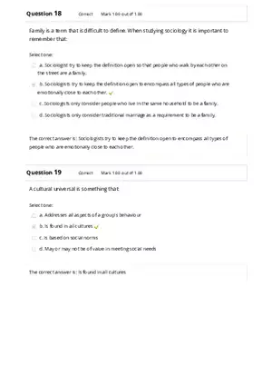 Sociology Review Quiz Part 2