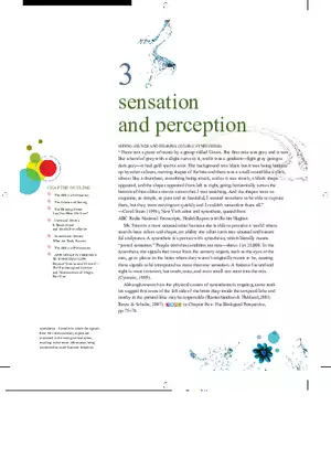Sensation and Perception Lecture Note