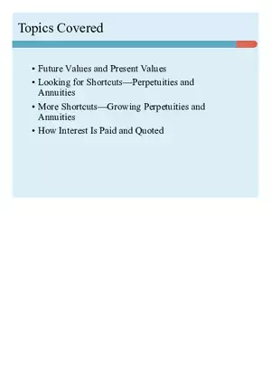 Chapter 02 How to Calculate Present Values Lecture